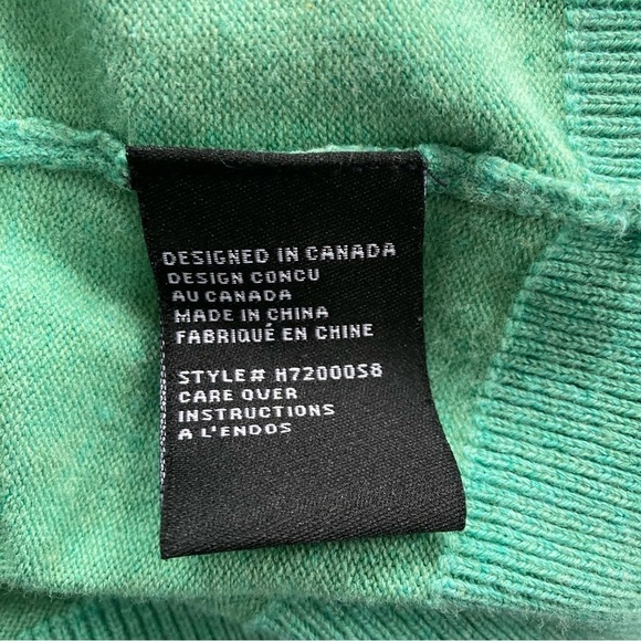 KERSH green stretch cotton short sleeve cardigan. Size M (fits S) - Picture 7 of 10